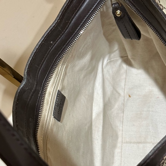 Gucci Brown Padlock GG interlocking Canvas Hobo - Picture 9 of 15